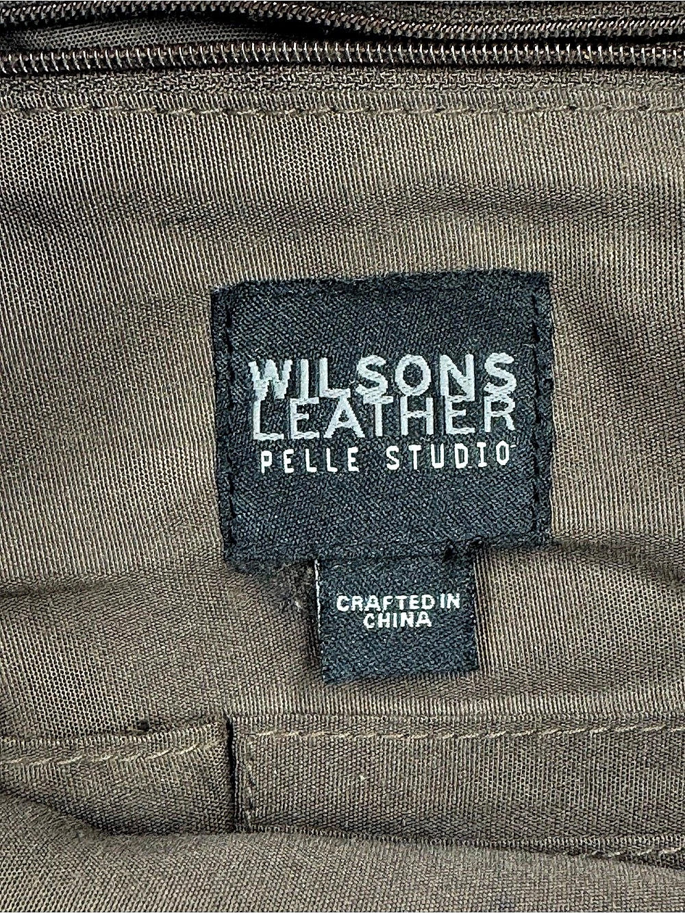 Vintage Wilsons Leather Pelle Studio Brown Suede Hobo Bag Y2K - Picture 7 of 10